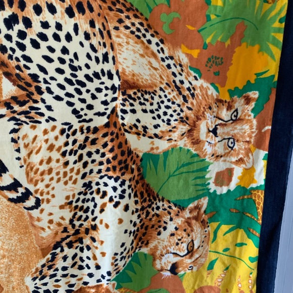 2  vintage beach towels approximately 30x56 NWOT leopard print 100% cotton - Picture 7 of 12